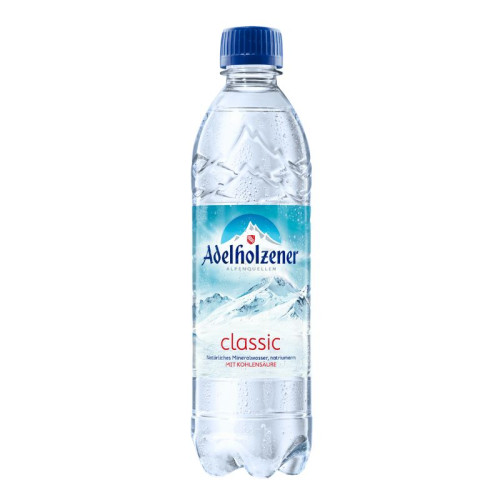 ADELHOLZENER - НАТУРАЛНА МИНЕРАЛНА ВОДА ГАЗИРАНА С НИСКО СЪДЪРЖАНИЕ НА КАЛИЙ PET - 500 мл