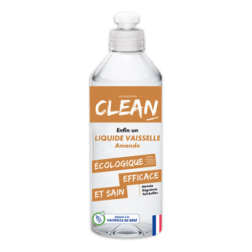 CLEAN - ЕКО ТЕЧЕН ПРЕПАРАТ ЗА СЪДОВЕ С БАДЕМ - 500 мл