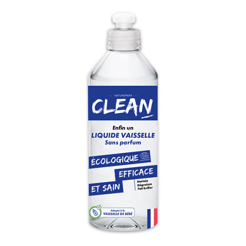 CLEAN - ЕКО ТЕЧЕН ПРЕПАРАТ ЗА СЪДОВЕ БЕЗ АРОМАТ - 500 мл