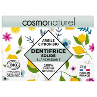 COSMO NATUREL - БИО ПАСТА ЗА ЗЪБИ ТВЪРДА ИЗБЕЛВАЩА С ЛИМОН ZERO WASTE - 23 г