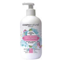 COSMO NATUREL - БИО БЕБЕ ПОЧИСТВАЩ ФЛУИД ЗА ТЯЛО И КОСА С ЦВЯТ ОТ ПОРТОКАЛ - 500 мл