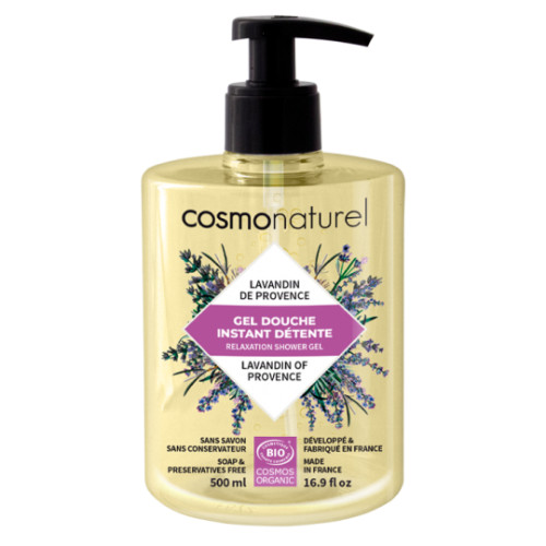 COSMO NATUREL - БИО ДУШ ГЕЛ С РЕЛАКСИРАЩ ЕФЕКТ С ЛАВАНДУЛА - 500 мл