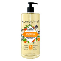 COSMO NATUREL - БИО ДУШ ГЕЛ С РЕГЕНЕРАТИВЕН ЕФЕКТ С ЦВЯТ ОТ ПОРТОКАЛ И НЕВЕН - 1 л