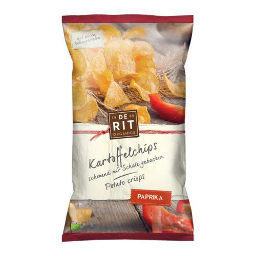 DE RIT - БИО КАРТОФЕН ЧИПС ПАПРИКА - 125 г