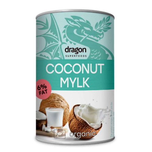 DRAGON SUPERFOODS - БИО КОКОСОВО МЛЯКО 6% - 400 ml
