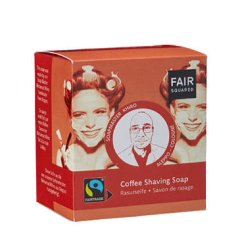 FAIR SQUARED - БИО САПУН ЗА БРЪСНЕНЕ С КАФЕ - 2 х 80 г