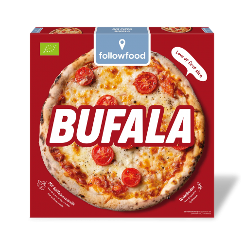 FOLLOW FOOD - БИО ПИЦА С МОЦАРЕЛА ДИ БУФАЛА - 320 г