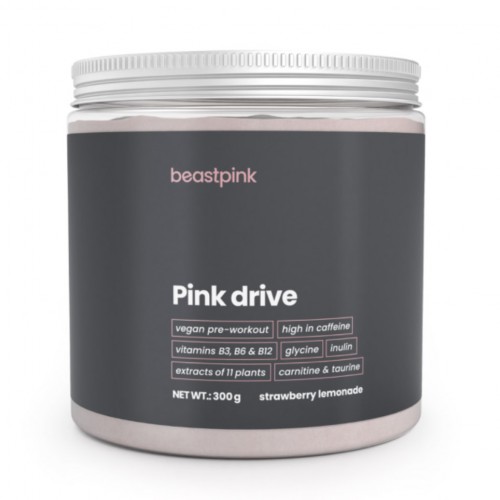 ХРАНИТЕЛНА ДОБАВКА ЗА ЕНЕРГИЯ И ФОКУС PINK DRIVE ОТ GYM BEAM - 300 g