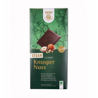 GEPA - БИО ВЕГАН ШОКОЛАД С ЛЕШНИЦИ (KNUSPER NUSS 44%) - 100 г