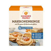HAMMERMUHLE - БИО МАКАРОНЕНИ ПРЪСТЕНИ С МАРЦИПАН И ПРАСКОВА БЕЗ ГЛУТЕН - 150 г