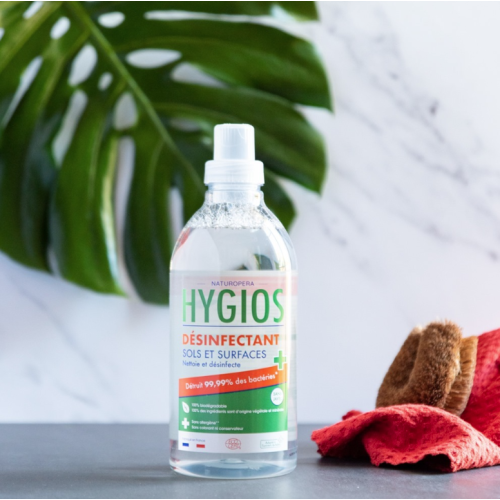 HYGIOS - ЕКО СПРЕЙ ДЕЗИНФЕКТАНТ ЗА ВСЯКАКВИ ПОВЪРХНОСТИ БЕЗ АЛЕРГЕНИ ЕВКАЛИПТ - 1 л