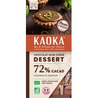 KAOKA - БИО ШОКОЛАД ТЪМЕН (72%) ДЕСЕРТЕН ОТ ЕКВАДОР - 200 г