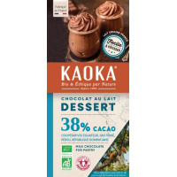 KAOKA - БИО ШОКОЛАД МЛЕЧЕН (38%) ДЕСЕРТЕН БЕЗ ЛЕЦИТИН - 200 г