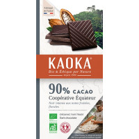 KAOKA - БИО ШОКОЛАД ТЪМЕН (90%) ОТ ЕКВАДОР - 100 г