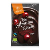 LANDGARTEN - БИО ЧЕРЕШИ АМАРЕНА В ЧЕРЕН ШОКОЛАД БЕЗ ГЛУТЕН - 50 г