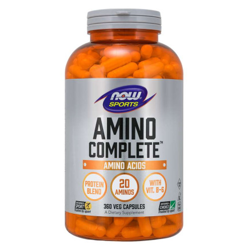 NOW Sports - КОМПЛЕКСНИ АМИНОКИСЕЛИНИ Amino Complete 850 мг - 360 Капсули