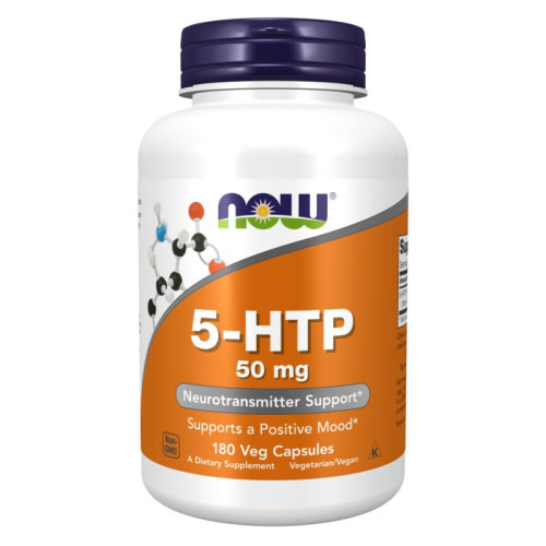 NOW - 5-HTP 50 мг - 180 Капсули