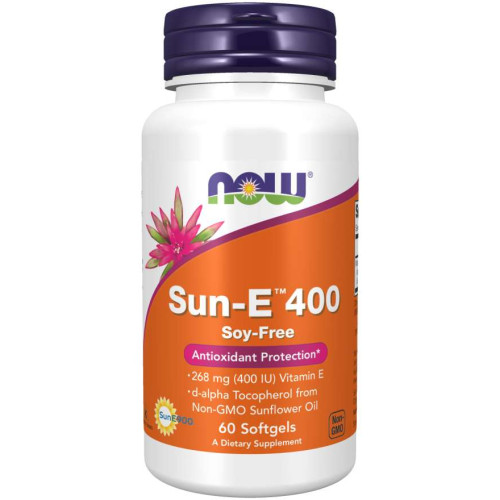 NOW - ВИТАМИН E-400 IU (Sun-E) - 60 Дражета