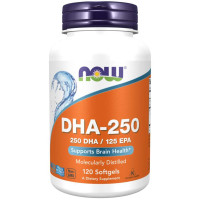 NOW - РИБЕНО МАСЛО DHA 250 - 120 дражета