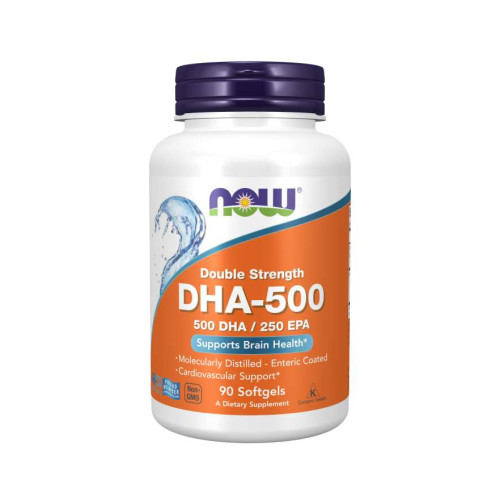 NOW - РИБЕНО МАСЛО DHA 500 мг - 90 дражета