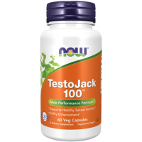 NOW - ХРАНИТЕЛНА ДОБАВКА ЗА ПОКАЧВАНЕ НА ТЕСТОСТЕРОНА Testo JACK 100 - 60 Капсули