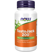 NOW - ХРАНИТЕЛНА ДОБАВКА ЗА ПОКАЧВАНЕ НА ТЕСТОСТЕРОНА Testo JACK 200 - 60 Капсули