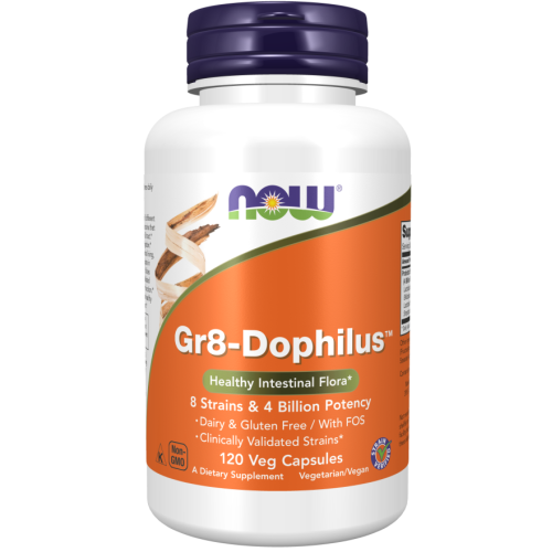 NOW - ПРОБИОТИК GR 8 Dophilus - 120 Капсули