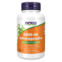 NOW - АШВАГАНДА KSM-66® 600 mg - 90 веган капсули