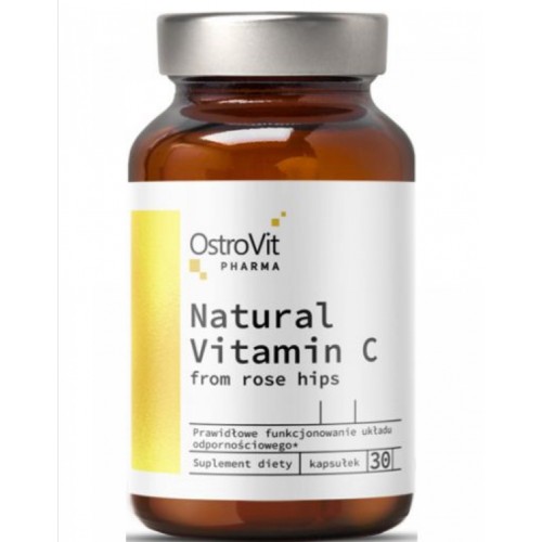 NATURAL VITAMIN C FROM ROSE HIPS 1000 MG ОТ OSTROVIT – 30 капсули