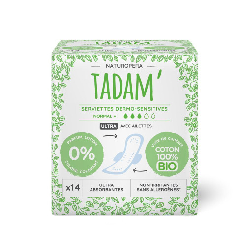 TADAM - БИО ДАМСКИ ПРЕВРЪЗКИ ULTRA NORMAL+ - 14 бр