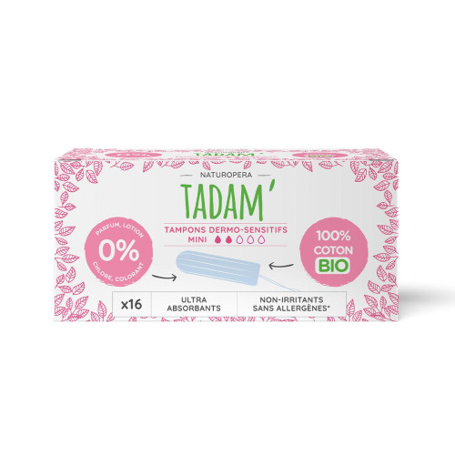 TADAM - БИО ДАМСКИ ТАМПОНИ MINI - 16 бр