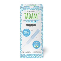 TADAM - БИО ДАМСКИ ТАМПОНИ SUPER С АПЛИКАТОР - 14 бр