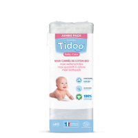 TIDOO - БИО СУХИ УЛТРА МЕКИ БЕБЕШКИ КЪРПИЧКИ MAXI FAMILY SIZE - 80 бр