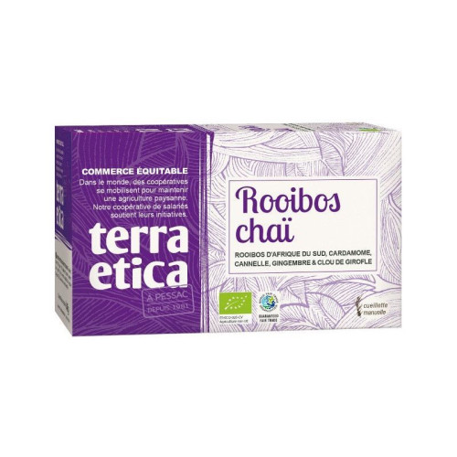 TERRA ETICA - БИО ЧАЙ РОЙБОС Chai - 20 пакетчета