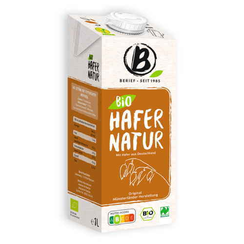 BERIEF FOOD - БИО ВЕГАН НАПИТКА ОВЕСЕНА - 1 л