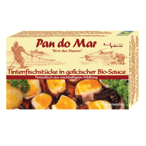 PAN DO MAR - КАЛМАРИ В БИО ГАЛИСИЙСКИ СОС БЕЗ ГЛУТЕН - 120 г