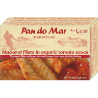 PAN DO MAR - СКУМРИЯ ФИЛЕ БЕЗ КОЖА И КОСТИ В БИО ДОМАТЕН СОС БЕЗ ГЛУТЕН - 120 г