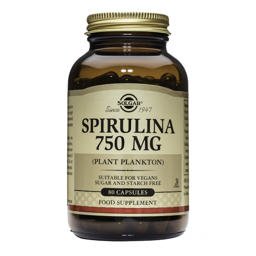 SPIRULINA 750 MG от Solgar - 80 capsules