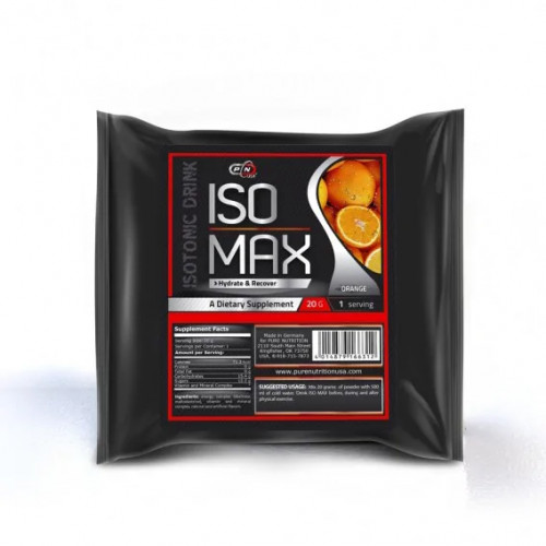 Pure Nutrition - СПОРТНА ИЗОТОНИЧНА НАПИТКА НА ПРАХ ВКУС ПОРТОКАЛ - 20 г